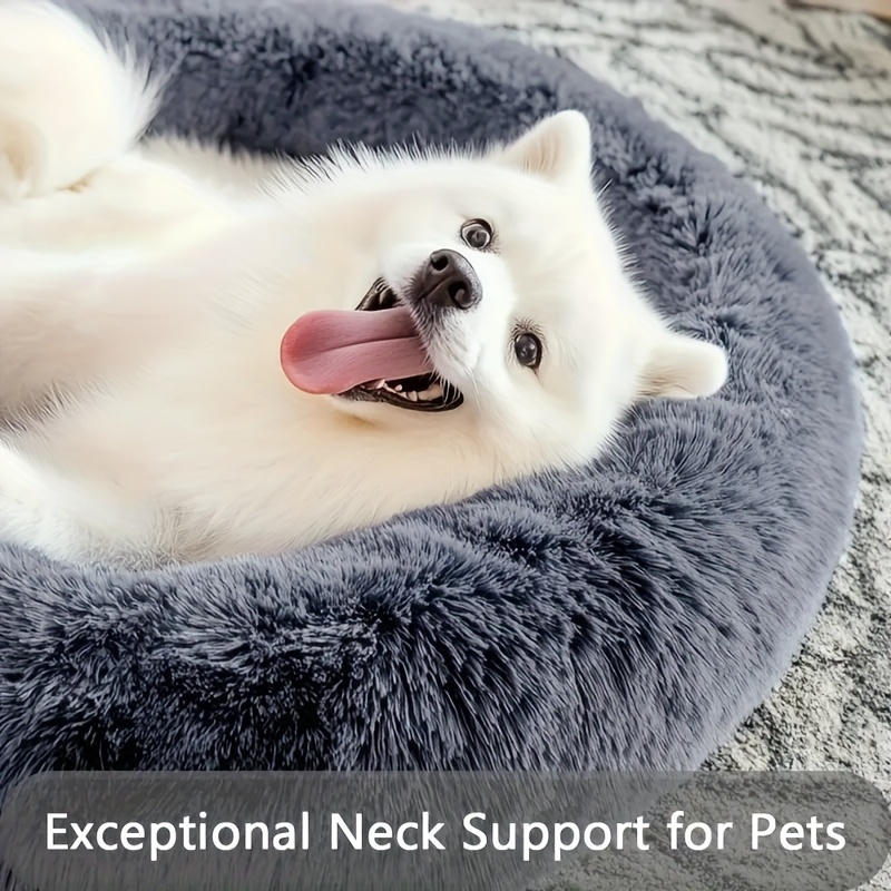 2025 upgrade   calming plush pet cushion sofa bed dog bed   fluffy pillow nest for cats small to medium dogs ultra soft comfortable nesting haven Product details 8