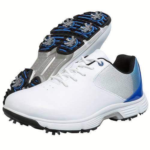 golf shoes non slip adjustable strap closure black red sizes 7 15 for outdoor sports golf training athletic footwear