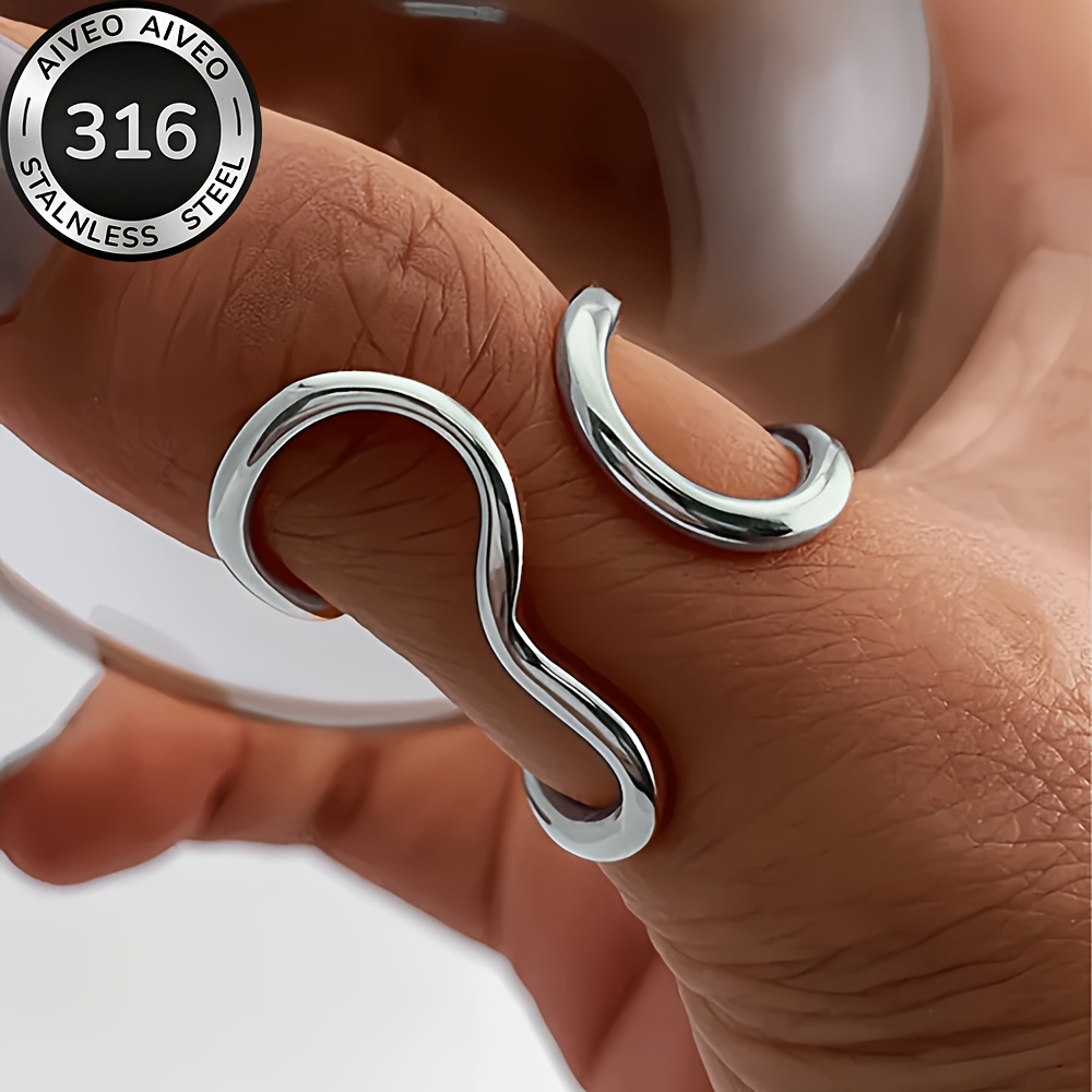 High-quality Stainless Steel Hypoallergenic Golden , Anti-fading, Easy And Elegant, Suitable For Daily Wear Or Party, Fashionable Women's Ring, Jewelry Accessory, And An Exquisite Gift For Women