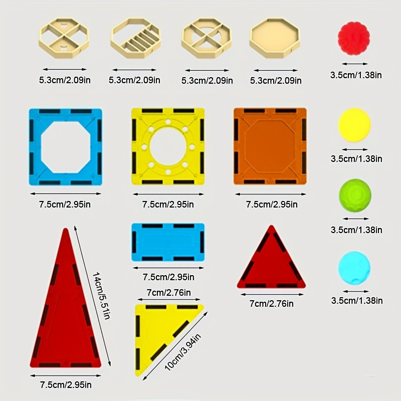 182pcs Track Magnetic Building Block Set Made Of ABS Safety Material Transparent Magnetic Building Blocks Suitable For Children Aged 3-8 Sensory Education Toys For Children Birthday Christmas Gifts