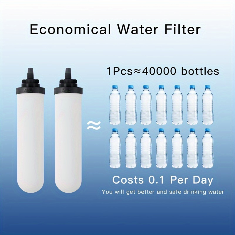 popular   7 inch ceramic filter replaceable filter gravity water filtration system household water bucket water cooler filtration system 2pcs per pack details 1