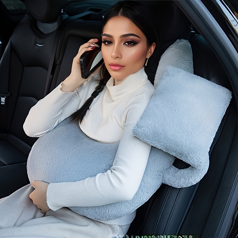 Car U-Shaped Neck Support Pillow - Plush Sleeping Cushion for Back Seat, Ergonomic Design for Comfortable Rest, Washable Cover, Ideal for Travel & Home Use, Travel Pillow|Cozy Car Accessory|Washable Cover