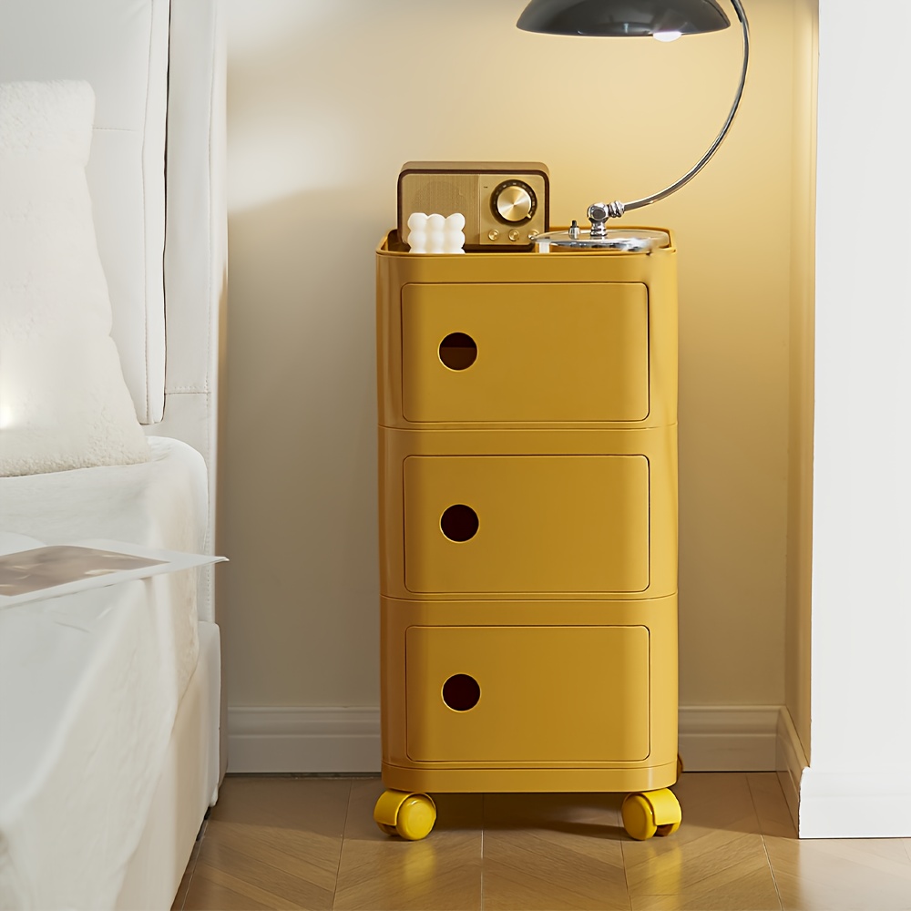 Square ABS Plastic Drawer-Style Multi-Layer Storage Cabinet