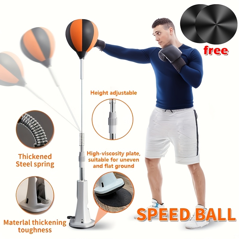 indoor boxing reflection ball is used to train your reaction skills sturdy high quality standing speed ball provides powerful boxing and fitness workouts for adults teenagers and seniors adjustable size   three high   floor pieces