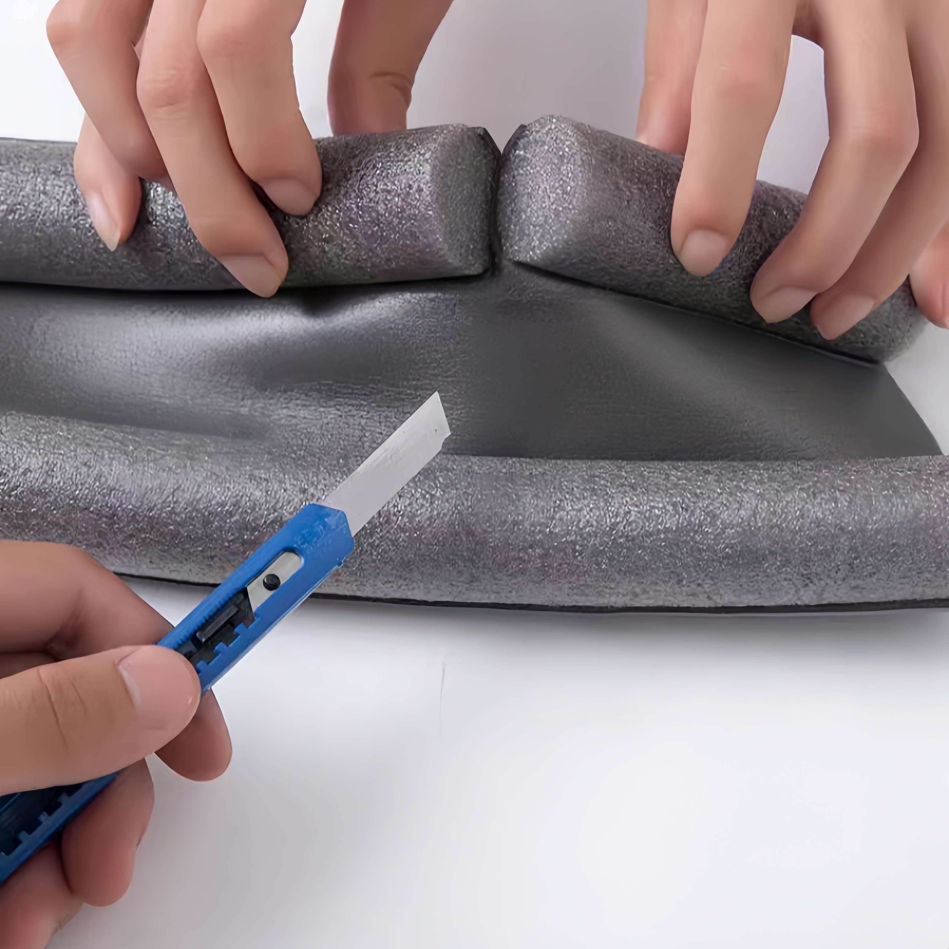 Self-Adhesive Silicone Door Draft Stopper - Weather Stripping Under Door Seal for Noise Insulation, Waterproof and Energy Saving, Multi-Surface Compatible, Plastic Material, Pack of 1 - White, Black, Grey