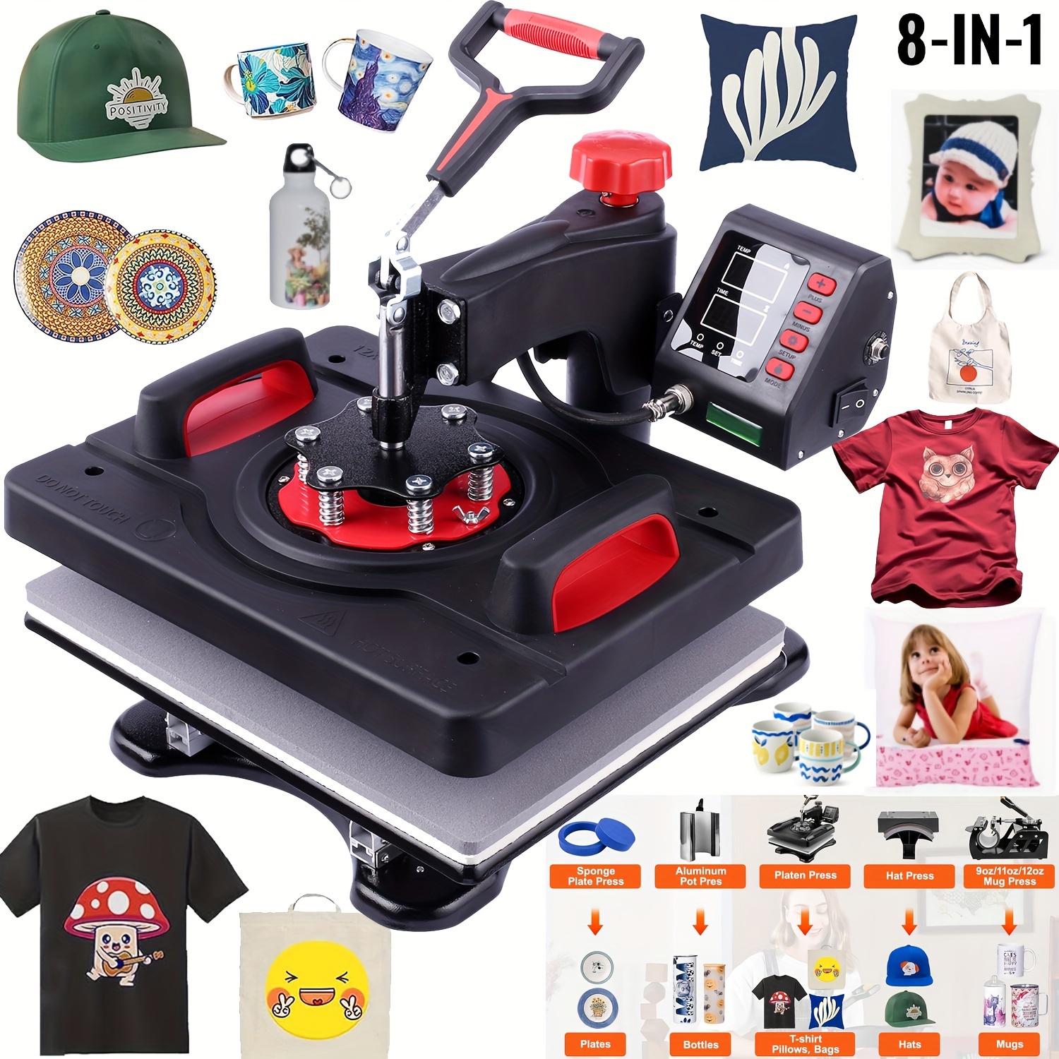 

/ Pro - 12x15 , 360- , , Multifunctional , For T-shirts, , , Plates, , , And - For Diy, , , Small , And Hobbyists