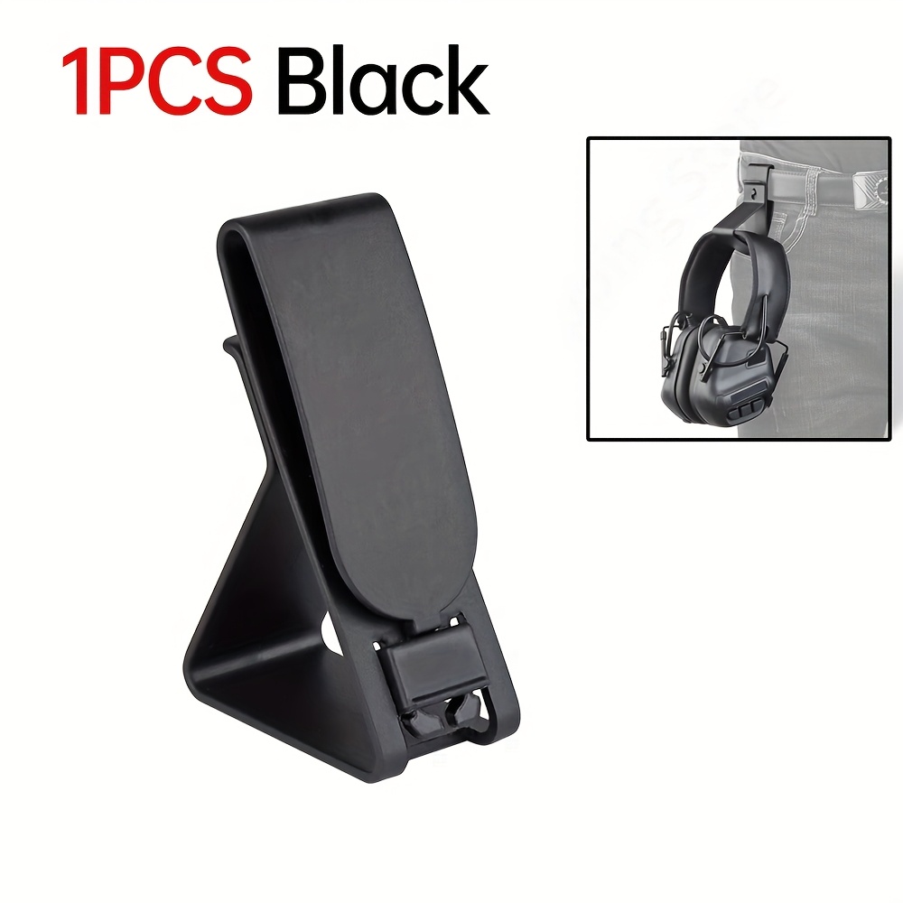 TEMU 1 pz (Aggiunte per borse tattiche) Porta cuffie tattico Gancio a fibbia Clip Morsetto per cintura IPSC MOLLE Girdle Supporto per cellulare a