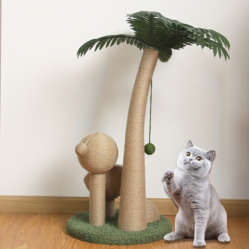 Cat Climbing Tree with Coconut Palm & Scratching Post