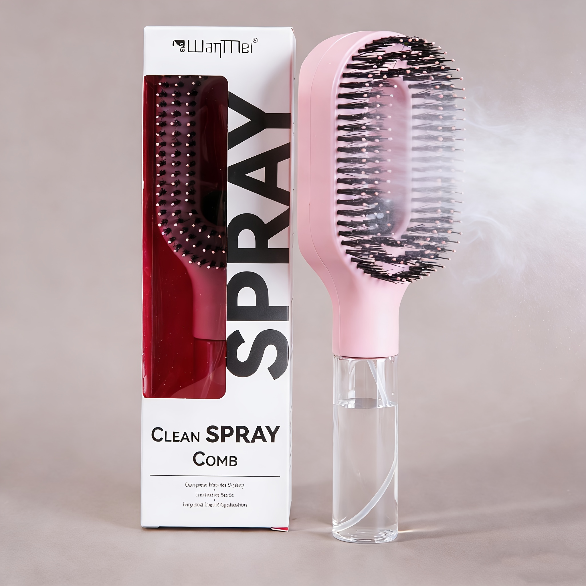 cepillo de pelo   - herramienta innovadora de spray y cepillado para peinar el cabello húmedo y   - cerdas anti-enredos, práctico reservorio de agua,   de usar para   de la   Detalles del producto 3