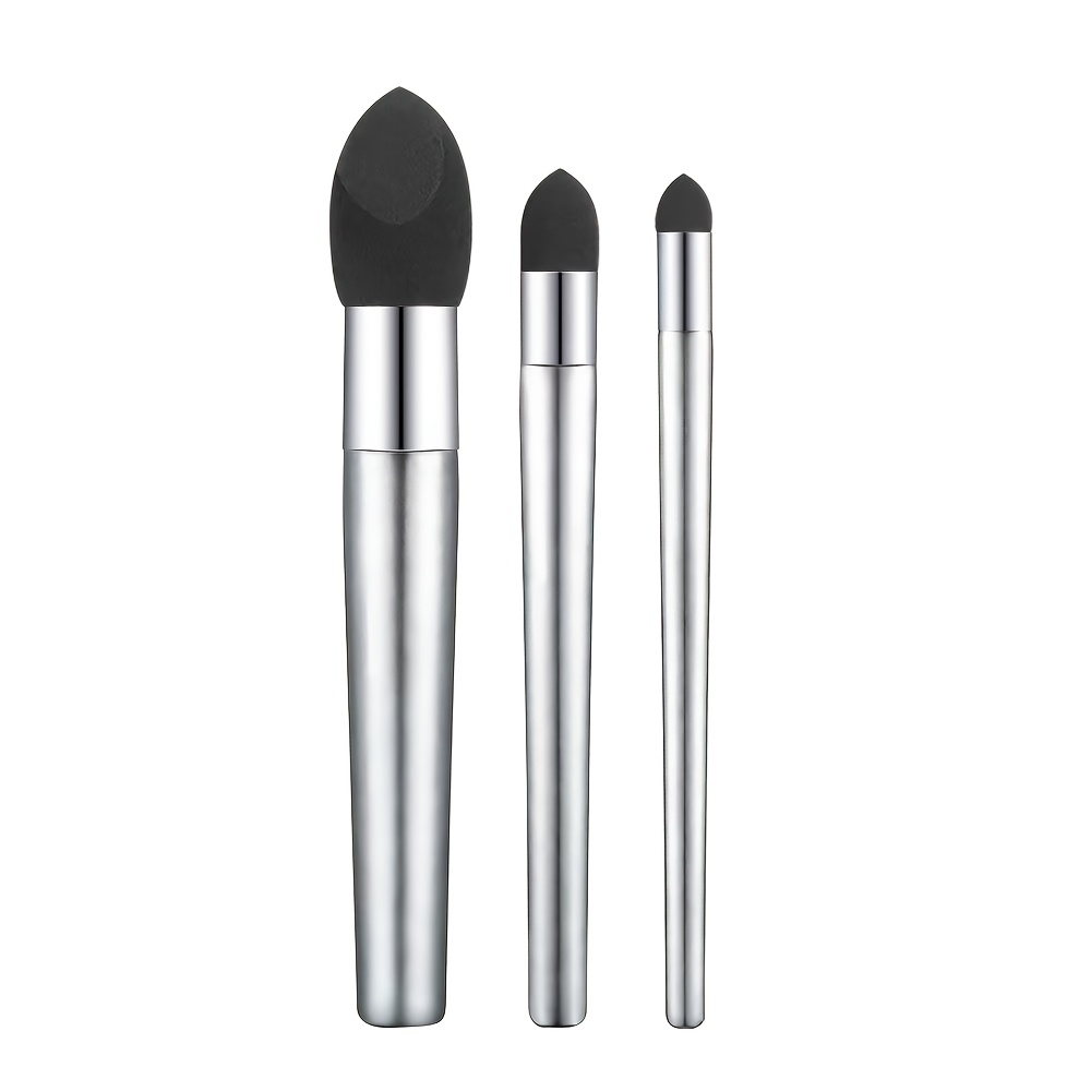 TEMU 3pcs Sketch Gray Face Pens 3 Styles Available Painting Dark Face Blurring Pen Painting Sponge Pen Painting Rubbing Pen Blending Tool