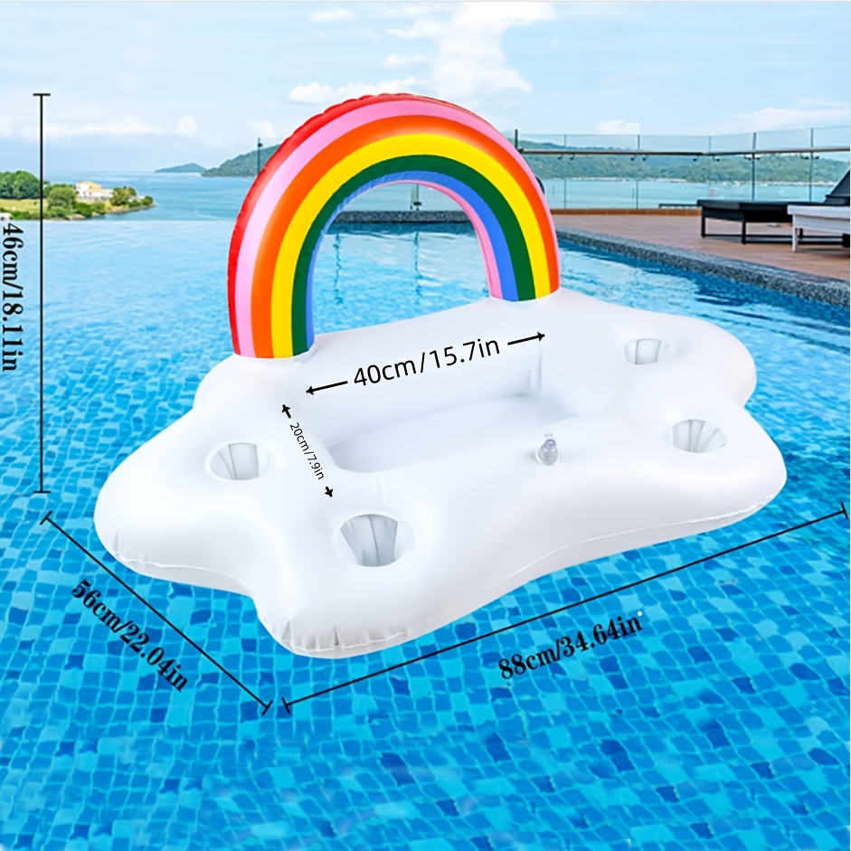 Image of Small Pet Swimming Water Play Inflatable Toy Dog Kitten Surfing Float, Without Battery