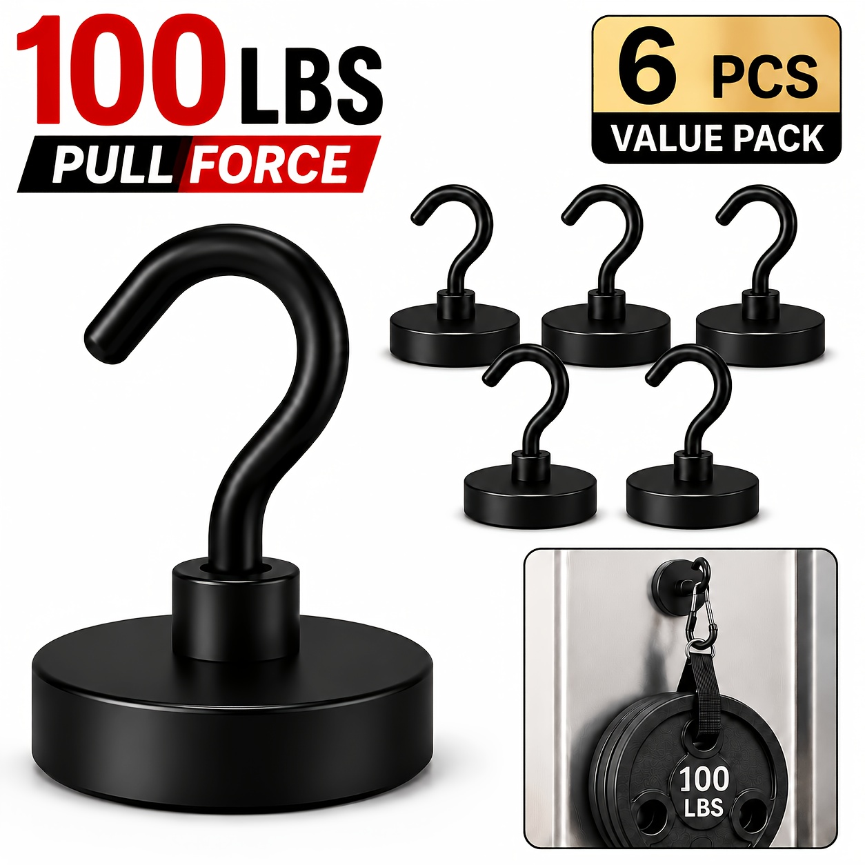 Magnetic Hooks Heavy Duty, Neodymium Magnet Hooks For Cruise, Magnetic Hooks For Hanging, Magnets With Hooks For Kitchen, Workplace, Office