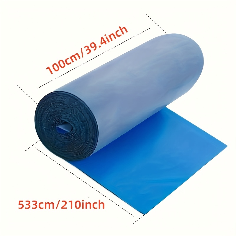 100.08 X 533.4 cm, 1 Roll of Large Industrial Waterproof Roof Tape - Blue/Silvery/Gray/Metal Roof Waterproof Material for Metal Surfaces, Iron Plates, and Roofs - Prevents Water Leakage, Metal Roof Protection, Flexible Material