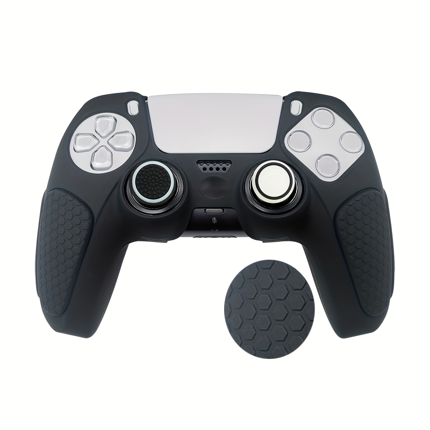 TEMU For Ps5 Controllers, Thick And Joystick Cap Set, Protects From Scratches And Enhances The Gaming Operation Feel, With A Soft And Comfortable