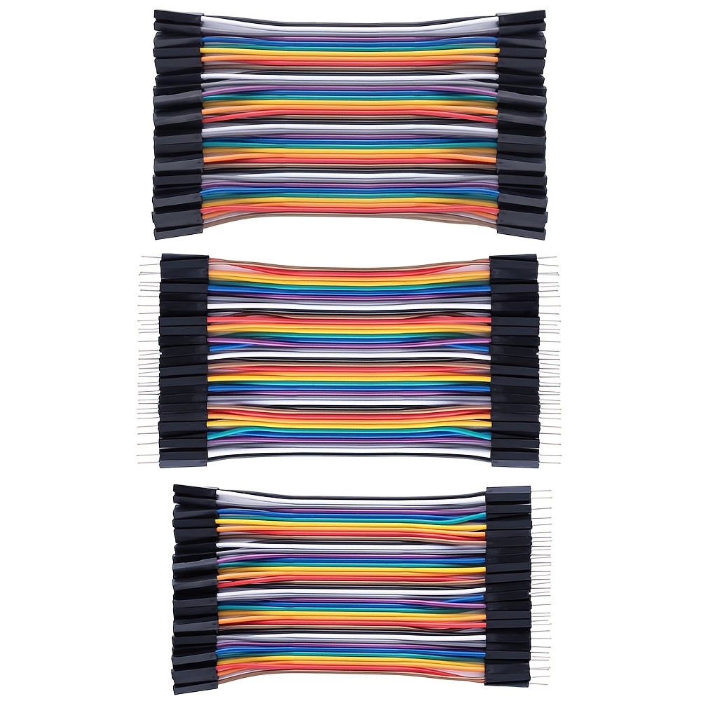 TEMU Câble à ruban plat électrique industriel NODEMCU LUA 80/120 broches 10 cm, fil , vers , vers , vers (en option) Connecteur de fils de sauterie