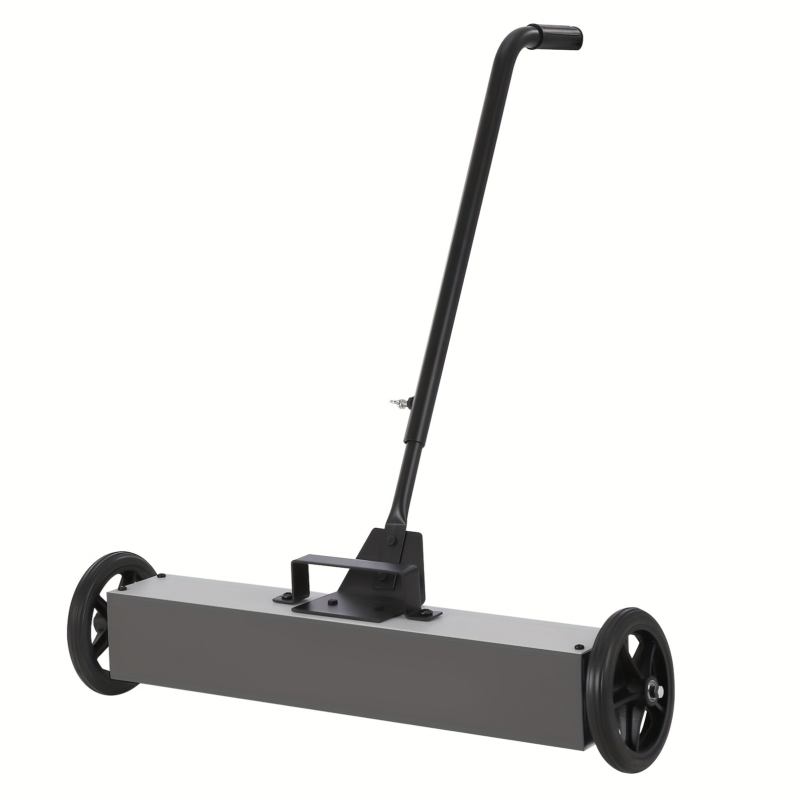 

24-inch Magnetic Sweeper With Wheels, Rolling Magnetic Sweeper Quick Release Latch & Adjustable Long Handle, Magnetic Pickup Tool To Pick Up Nails, 33-pound Capacity