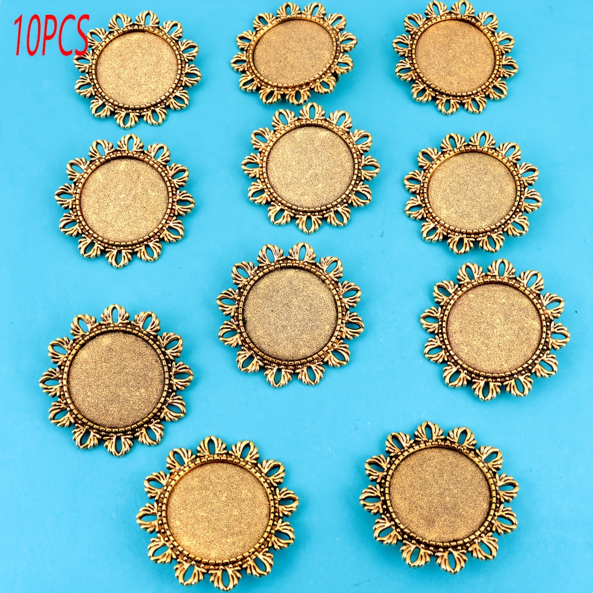TEMU 10 Sets Of Ancient Roman Alloy Brooches, Crafting Materials For Diy Brooch Accessories, Suitable For Mother's Day, Christmas, Valentine's Day,