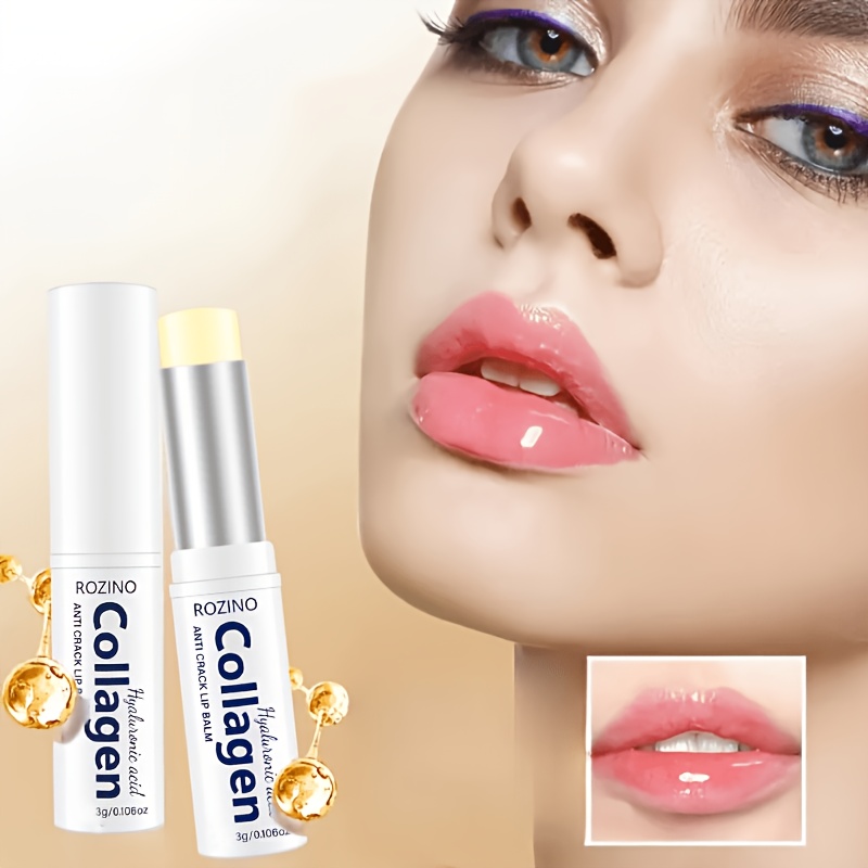 [instant Moisturizing To And Cracking] Collagen Super Moisturizing Lip Balm, Contains Hyaluronic Acid, Collagen And Other Skin Care Ingredients, The Texture Is To , A Touch Instantly
