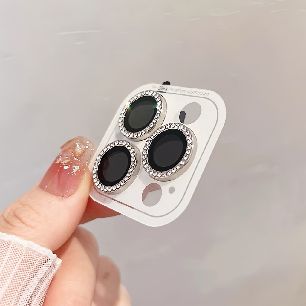 Diamond-studded Film For Iphone 17/16 , 14/15/13, 16 Plus, 11/12, 13 Mini - Scratch-resistant, Durable, And Stylish Camera Lens Protector, Compatible With For Iphone 17, 16