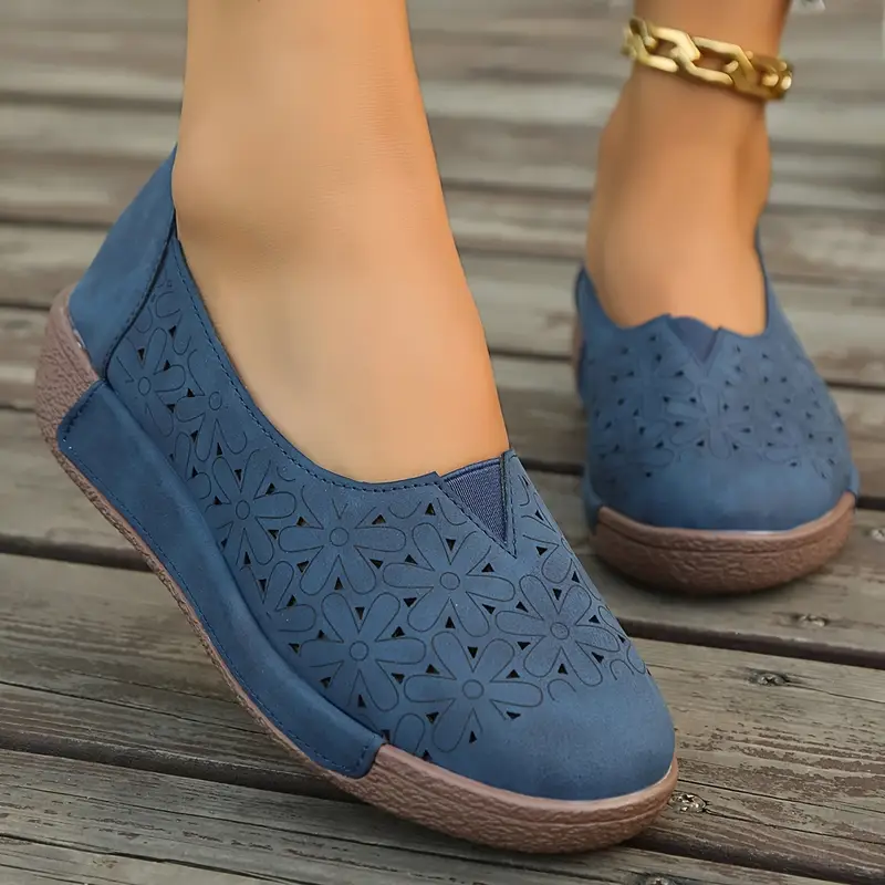 womens summer cutout flats casual walking shoes breathable hollow out loafers slip on comfort footwear fashion outdoor sandals details 0