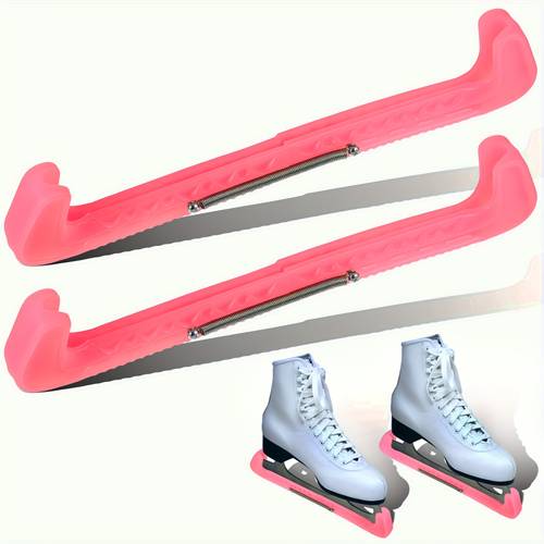 2pcs ice skate blade protectors adjustable wear resistant anti slip pair for figure and hockey skates universal accessory to prevent cuts adjustable ice skating shoe cover ice skate covers protectors ice skates cover ice skating cover