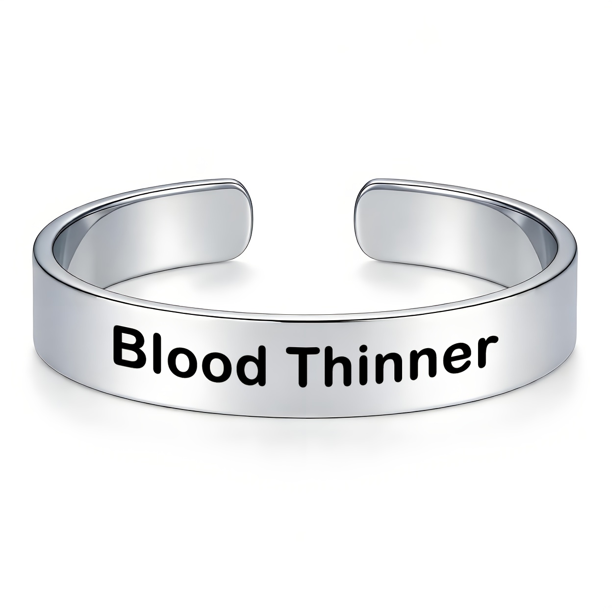 Durable 304 Stainless Steel Open Bangle, Unisex Minimalist Gift