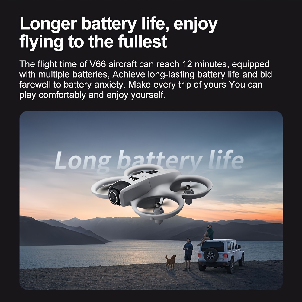 Remote UAV with High-Definition ESC Dual Cameras, Intelligent Obstacle Avoidance, Optical Flow Positioning, Safety Design, 360 Flip, Foldable Design, 6-Channel Gyroscope, One-Button Calibration/ Take-Off/ Landing, Headless Mode, LED Body/ Light, Emergency Stop, Waypoint Flight, Gravity Sensor, Outdoor Quadcopter, Perfect Holiday Gift.