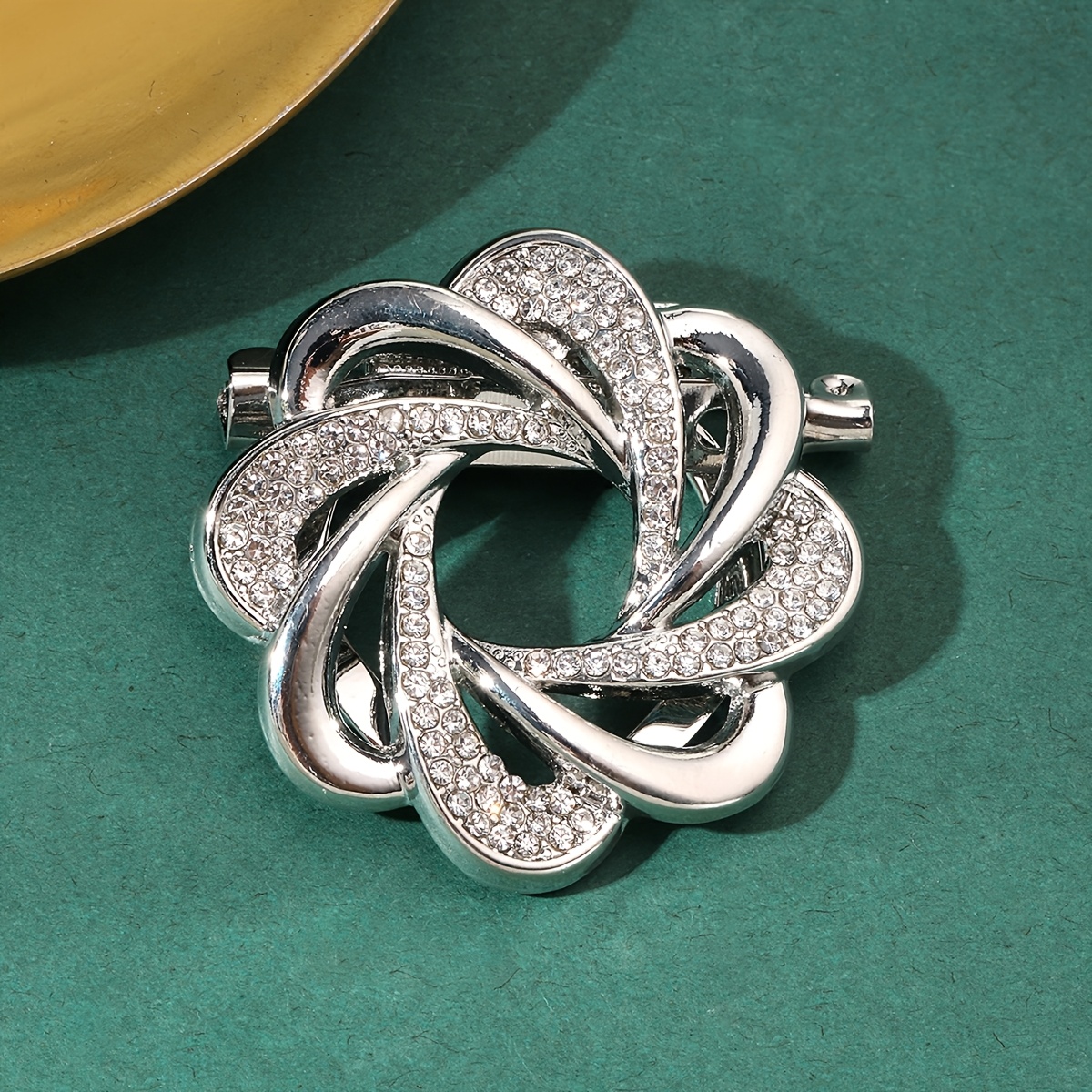 TEMU Broche de , Pin para Bufanda de Moda, Hebilla Fija, Pin para Cuello de Mujer, Regalo de Navidad