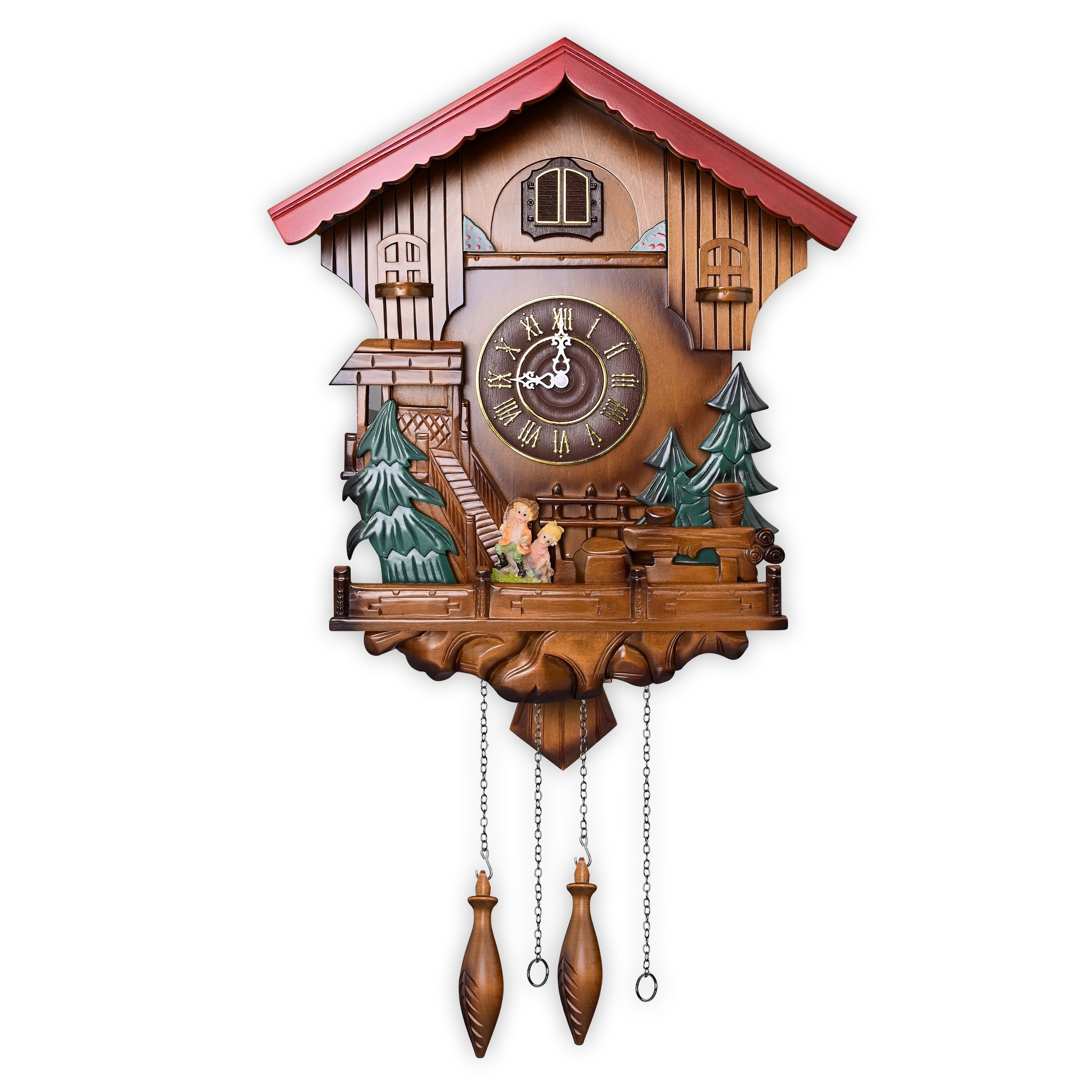 

Large Handmade Wooden Clock Mx239