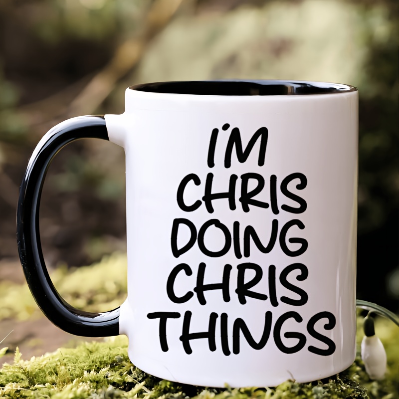 

1pc, I'm Doing Things, Funny Coffee Cup Mug, Motivational Quotes, 11oz Novelty Ceramic Mug, Best Double Sided Mug, Gift Mug, Birthday Gift, Christmas Gift, New Year Gift, Holiday Gift, Halloween Gift