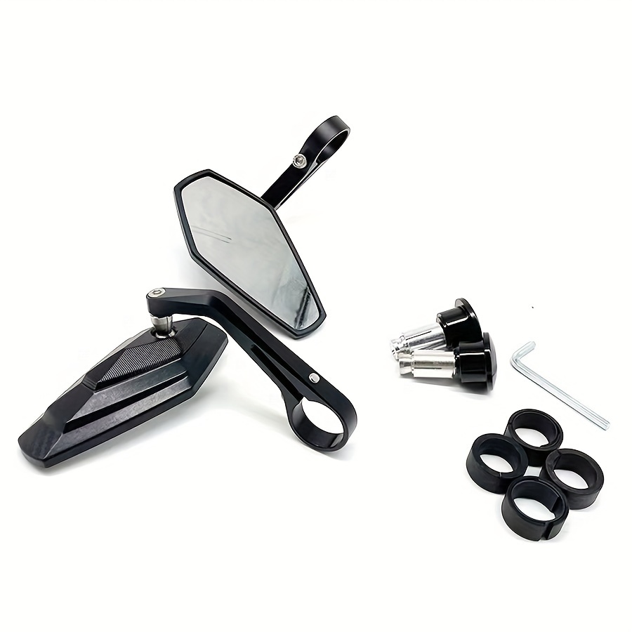Image of Stainless Steel Motorcycle Handlebar Mirror In Black And For The Guinera 300 - Features A Stylish Abs Plastic Build, Improved Control And Visibility, And Is Suitable For Off-road Use