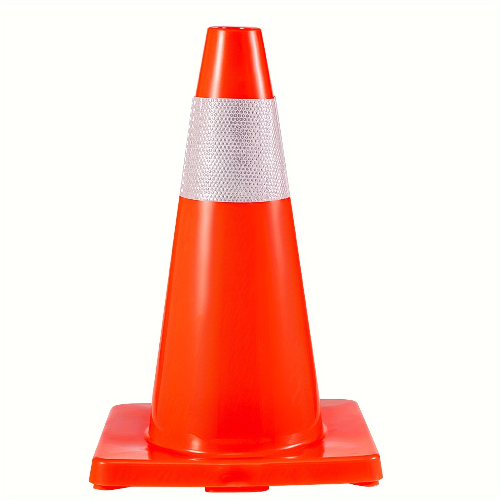 

Vevor 12pack 18\" , Parking Cones Pvc Base, Orange Traffic Cone With Reflective Collars, Construction Cones For Home