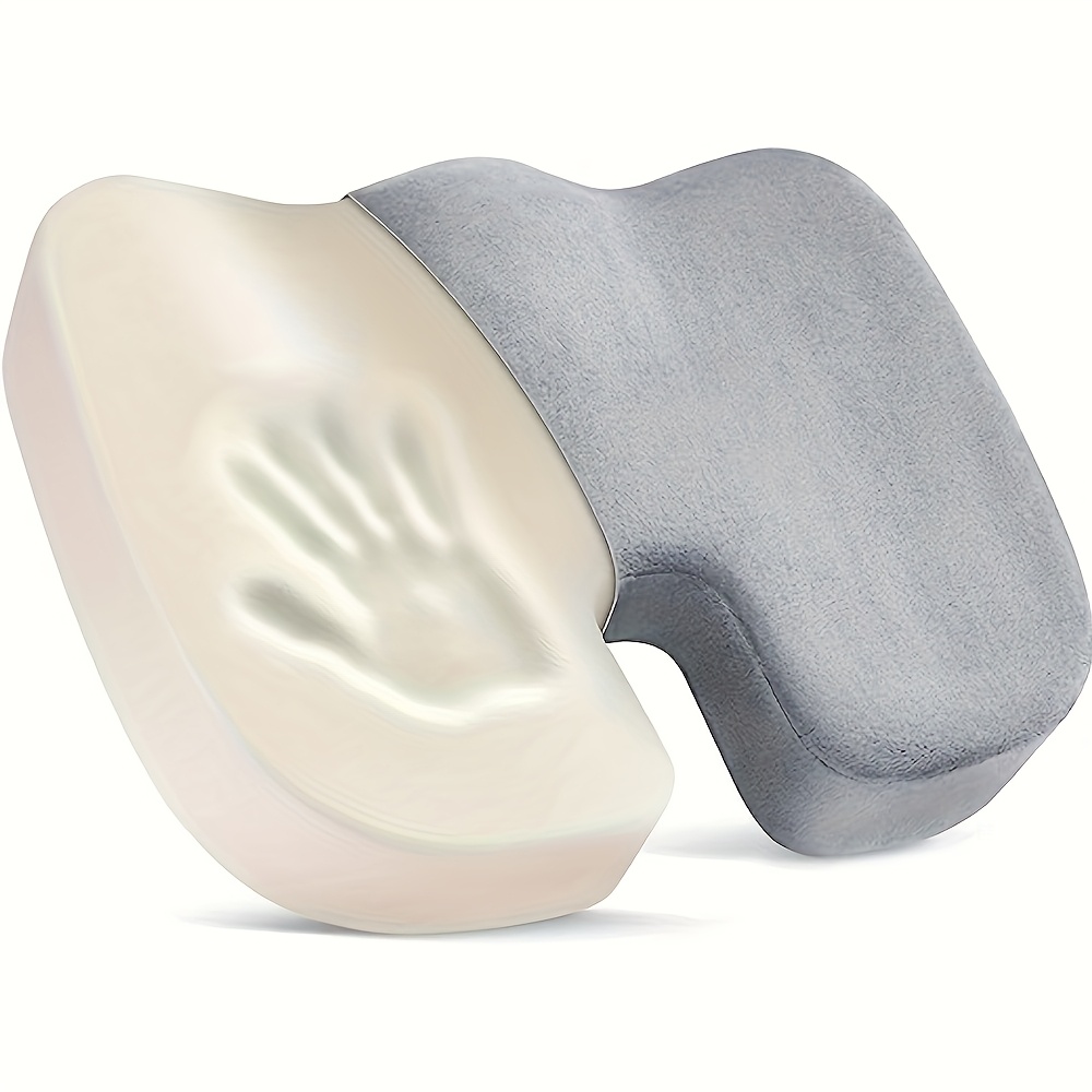 E-shop 1 Stück Sitzkissen für Bürostühle, Memory Foam Steißbein-Kissen, Autositzkissen, für korrektes Sitzen