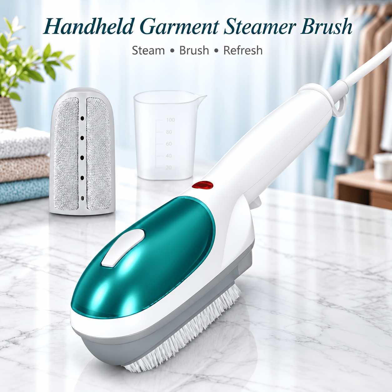 TEMU Portable Handheld Travel Steam - Compact And Lightweight, Up In 25 Seconds, Battery-free, Ideal For Home, Office, And Travel - Perfect For