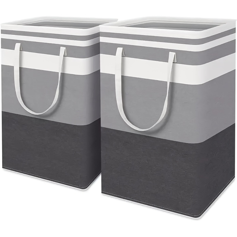 2pcs set of 75l large laundry basket freestanding laundry hampers collapsible tall clothes hampers with extended handles holds clothes in dorms and at home packaging and distribution supplies travel accessories laundry hampers laundry baskets