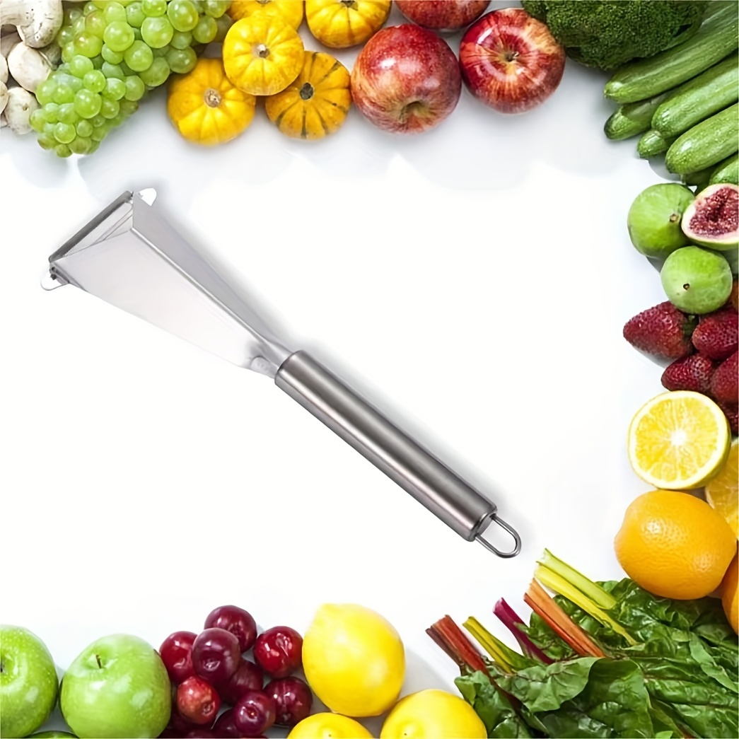 

1pc, Fruit Carving Knife, Stainless Steel Fruit Carving Knife, Antislip Engraving Blades, Triangular Shape Vegetable Knife Slicer, Diy Food Carving Mold For Home Kitchen, Kitchen Stuff