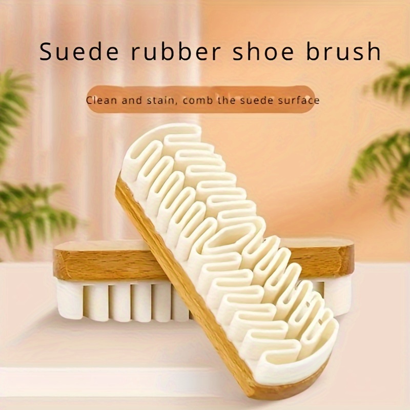 

1pc Suede Shoe Brush, Rubber Brush, Special Eraser For Shoes Cleaning, Deer Suede Shoe Brush, Suede Yellow