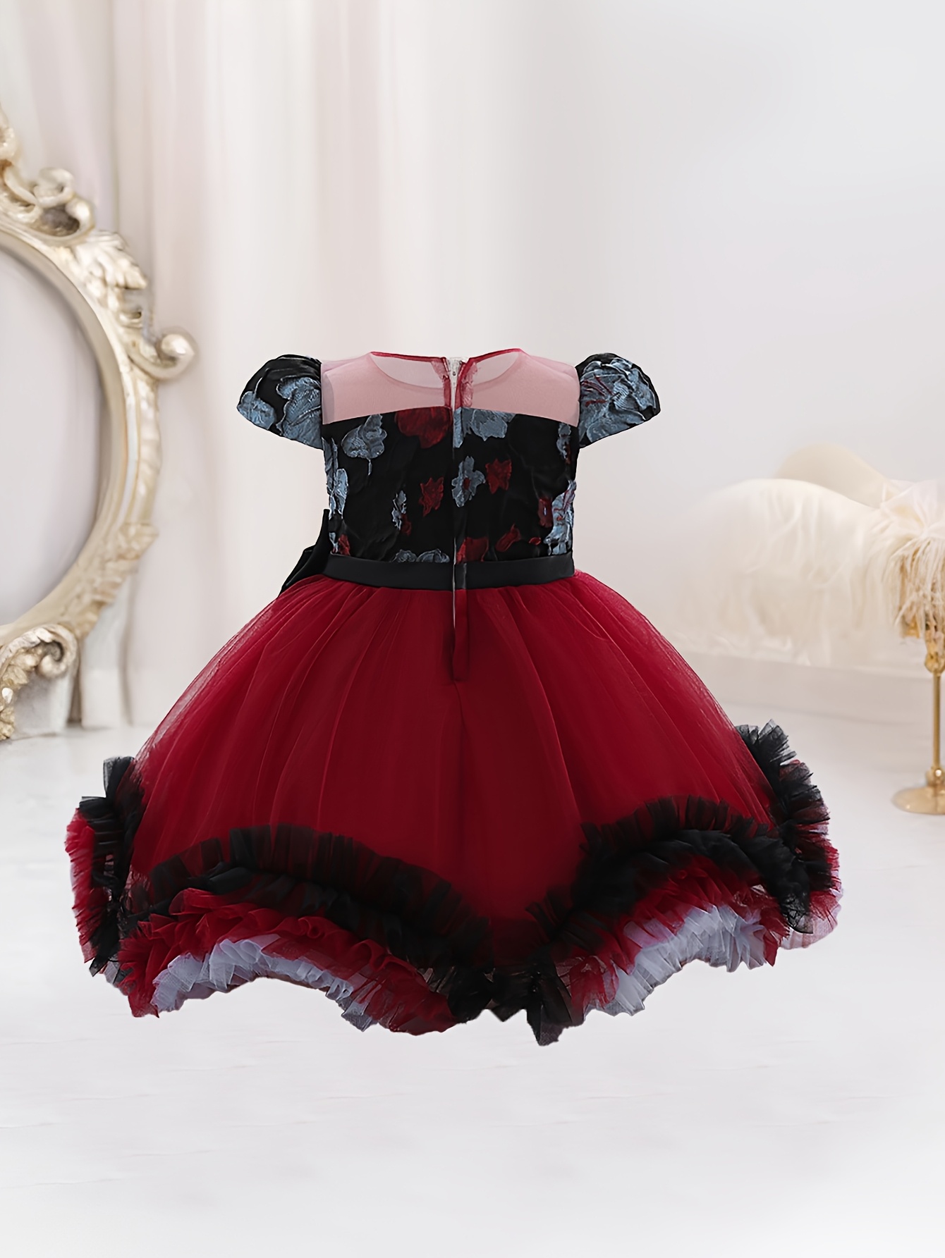 ready to ship birthday dresses Ready To Ship | Purple Rhinestone Halter Basque Waist Kids Birthday Dress
