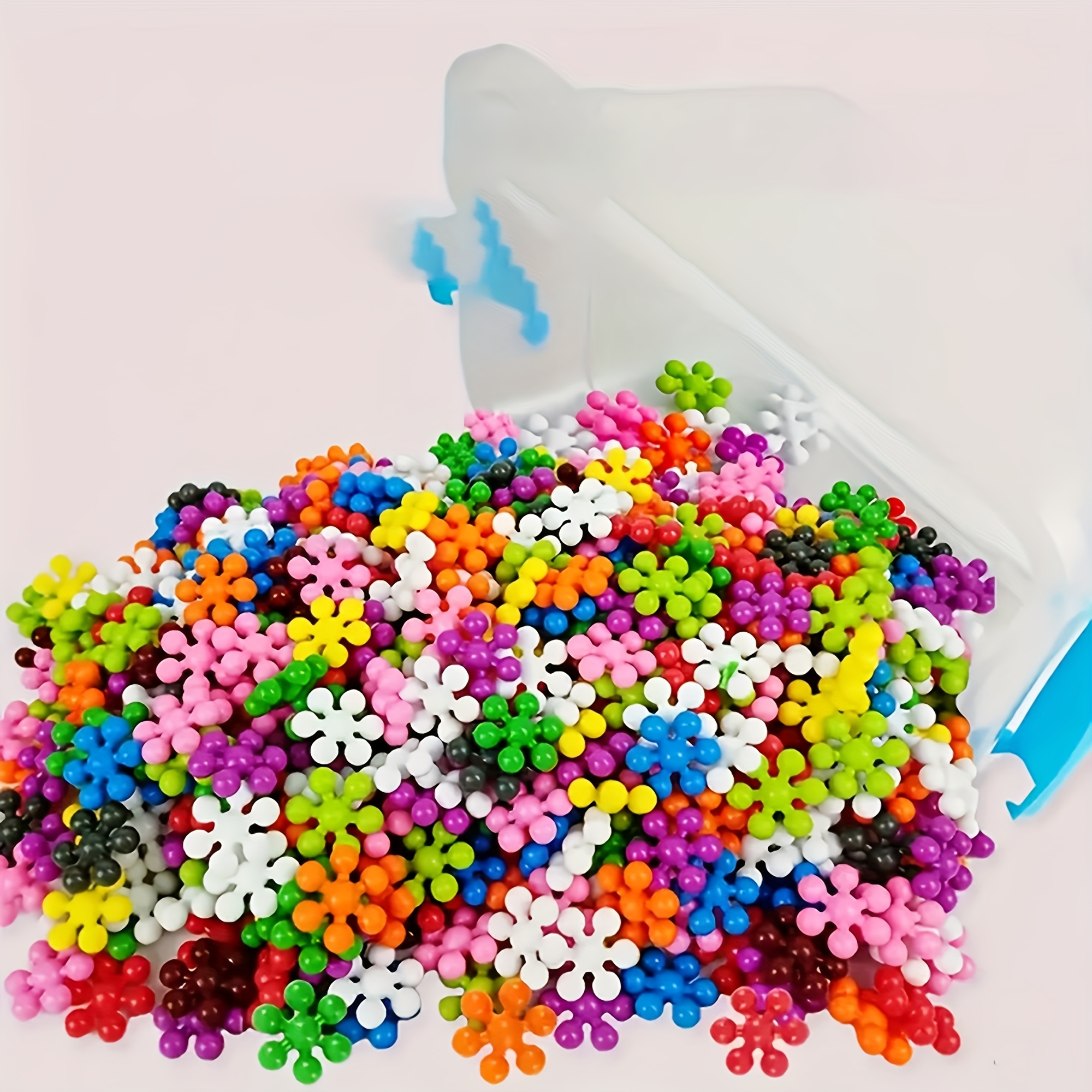 100pcs Snowflake Interlocking Building Blocks, STEM Toys