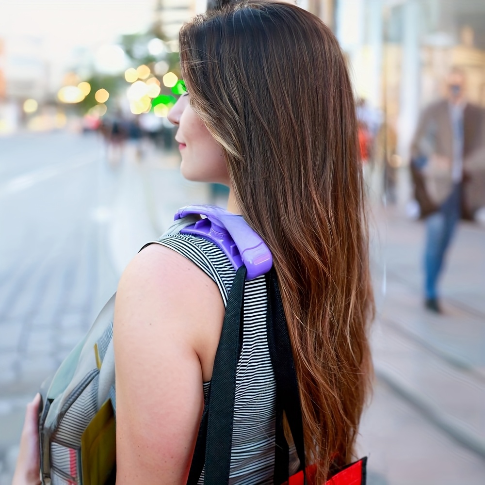 1 Pack Blue Plastic Grocery Bag Carrier with Soft Cushion Grip - Shark Tank Style, Easy-Handle Shopping Bag Organizer for Easy Carrying and Storage, Shopping Bag Carrier, Durable Bag Holder