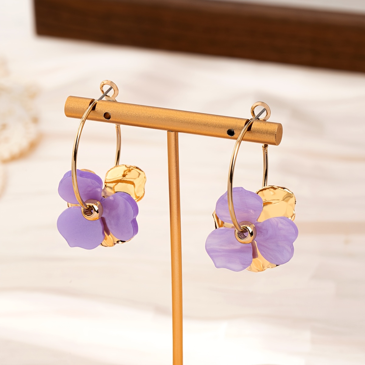 TEMU Floral Coil Women's Earrings, Stunning Colors, Easy Design, Suitable For Wear, Wedding, Bridesmaid, Holiday Gift, Friend