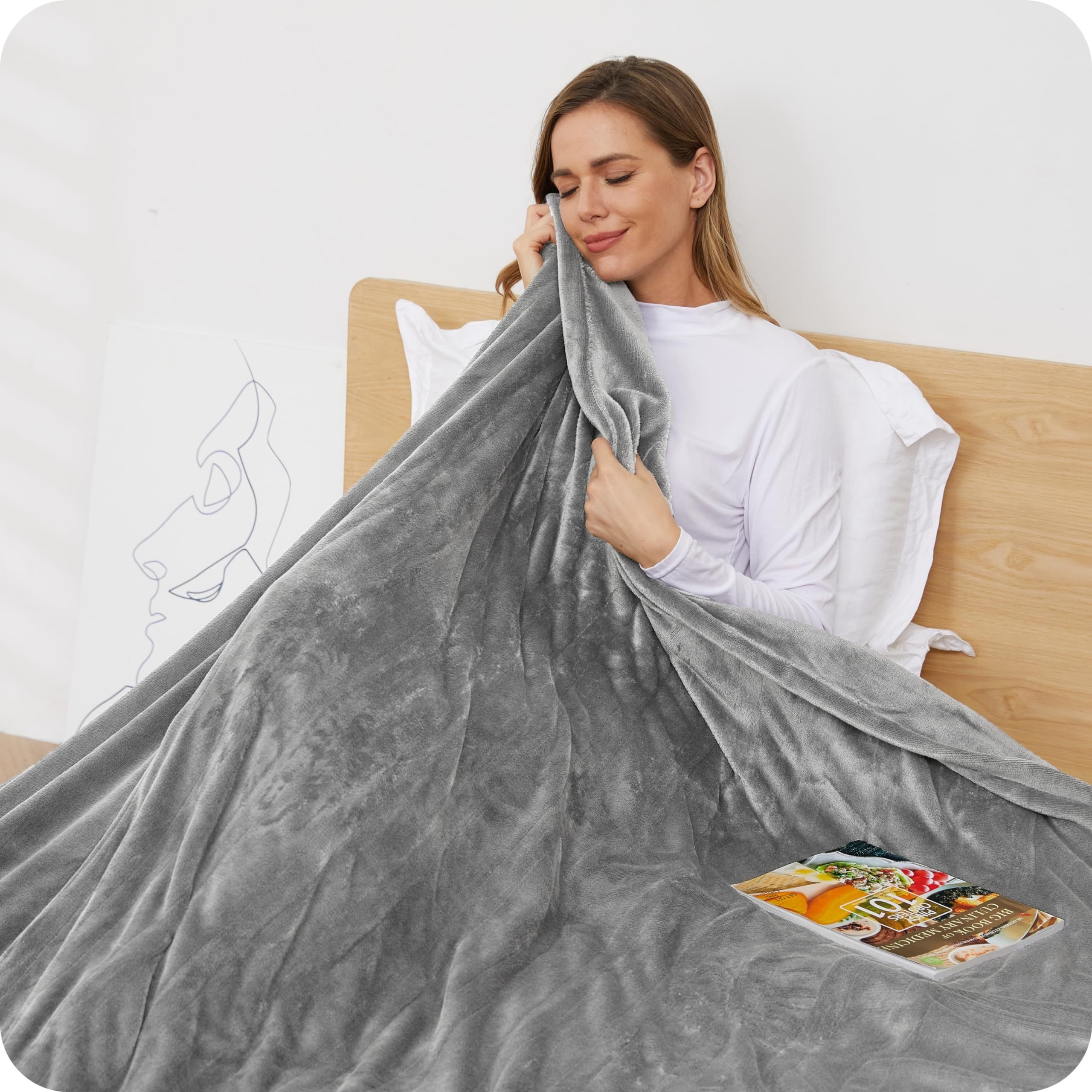 Heated Throw Blanket Electric Shawl Blankets Queen Size Warmer