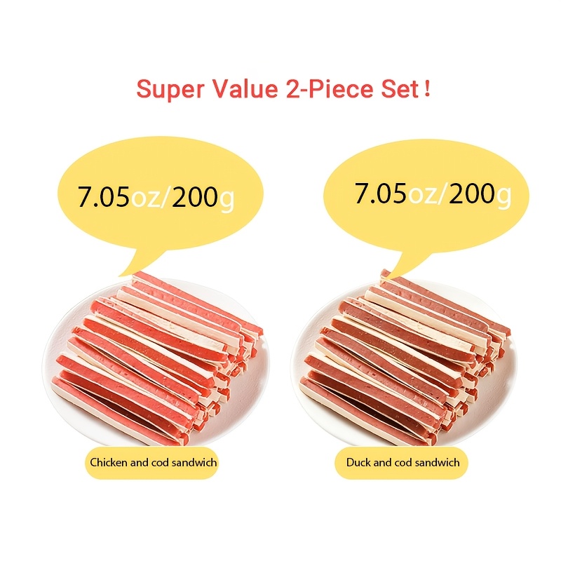 TEMU High-protein Low-fat Dog Training Treats Suitable For Large, Medium & Small Dogs - Chicken, & Fish Flavor Pouch Pack With Easy-break Treats For