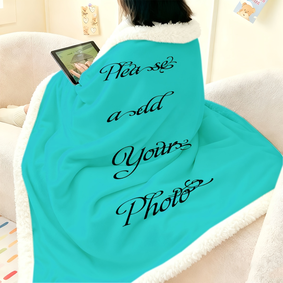 Custom Thickened Double-Layer Blanket, Unique Gift