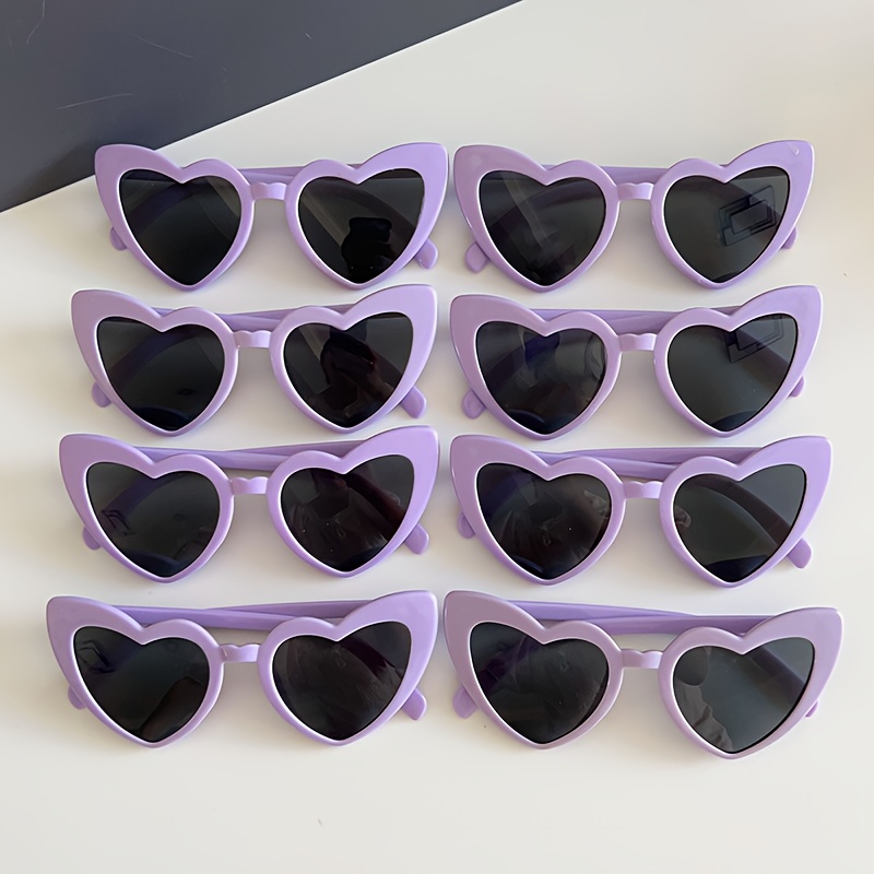 

8pcs Package Glasses Birthday Party Couple Decoration Glasses Performance Street Shooting Mirror For Music Festival