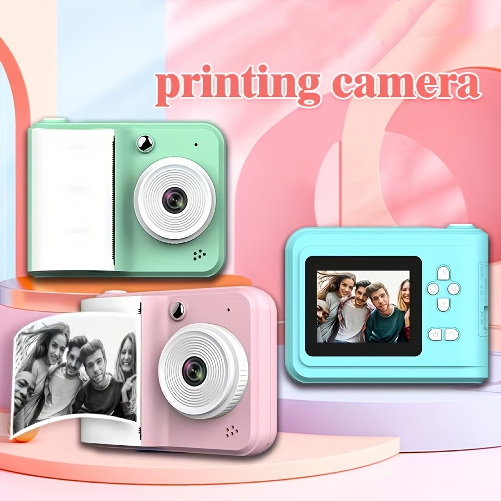 Kids Printing Camera, Digital Printing Camera, Portable Multifunctional  Children's Photo Printer Camera with Accessories Creative Drawing and  Photog