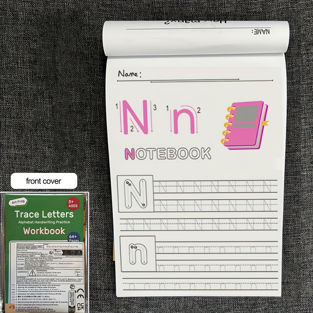 Image of 64 Pages Alphabet Handwriting Practice Workbook For Kids: Preschool Writing Workbook With Sight Words For Pre K, Kindergarten And Kids Ages 3+. Maze Game Book