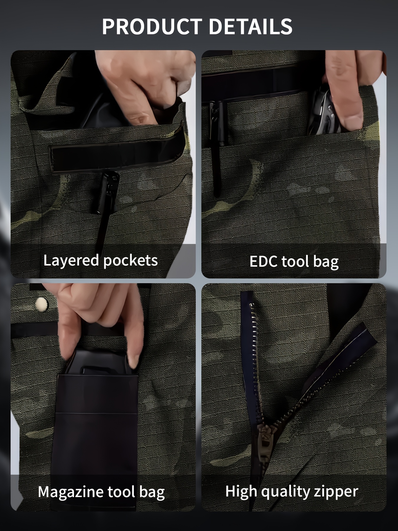 [Quick Dry Work Pants] Lightweight Quick Dry Men's Work Pants | Outdoor Tactical Stretch Cargo Hiking Pants