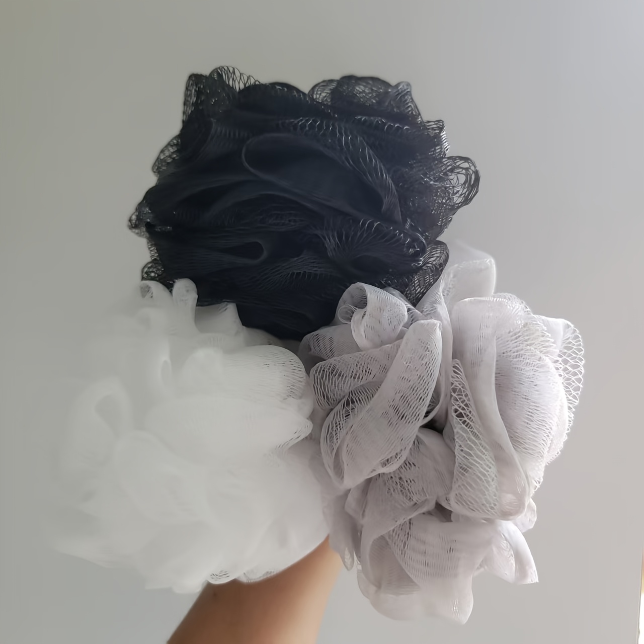 Luffa-Schwämme Für Die Dusche, 4 Stück, Groß – Weicher Netzstoff, Reichhaltiger Schaum, Langlebig