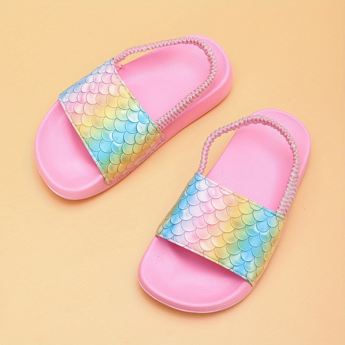Image of Home Slippers Lightweight Non-slip Soft Sole Cute Large Size Kids Bathroom Casual Quick-dry Easy Unisex Beach Slippers